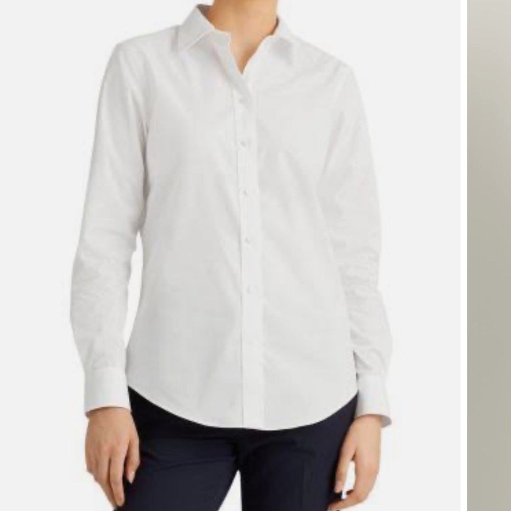 Express white button down blouse